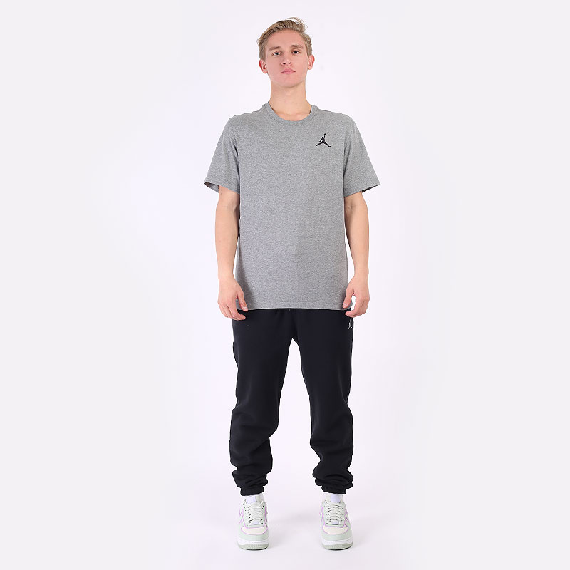 мужская серая футболка Jordan Jumpman Short-Sleeve T-Shirt DC7485-091 - цена, описание, фото 5